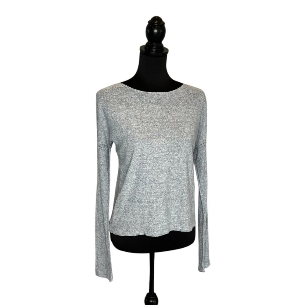 Joie Womens Medium Light Blue Long Sleeve Shirt/ Sweater 100% Linen